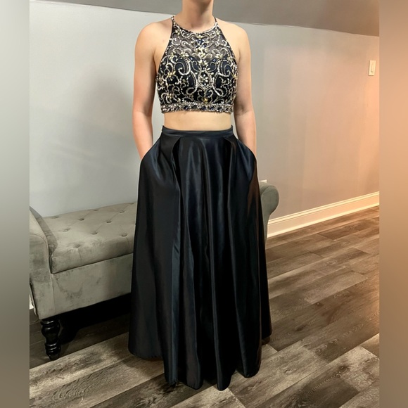 Formal Prom Dress - 2-Piece w/ Pockets - Size S - Picture 1 of 5